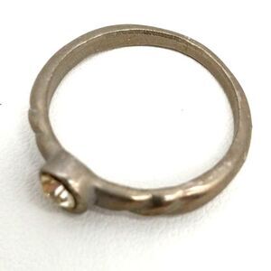 Sterling Silver ring sz. 8.25 Zirconia Solitaire Engagement